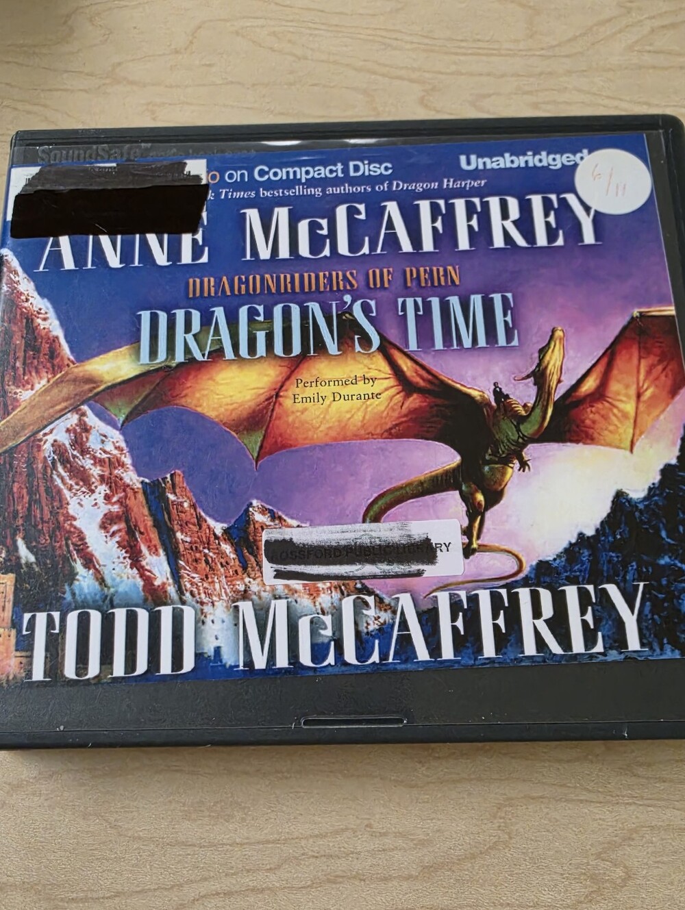 Dragon's Time by Anne McCaffrey & Todd McCaffrey  Audiobook on CD 10 Discs